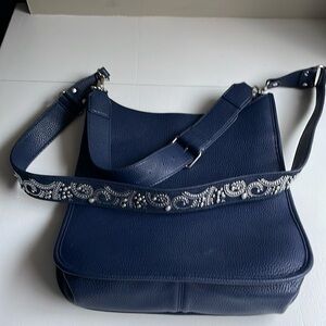 WHBM blue cross body/hand bag